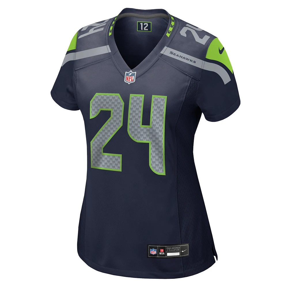 Women's Nike K'Von Wallace  College Navy Seattle Seahawks Game Jersey