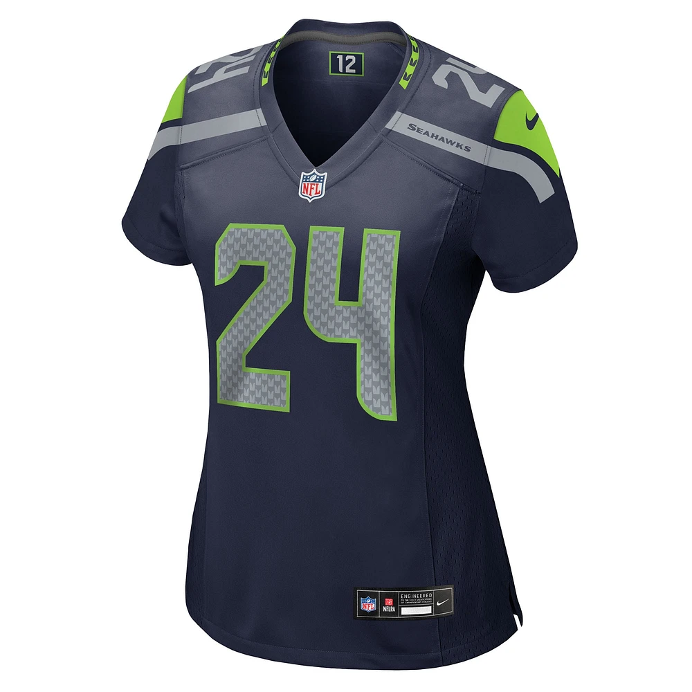 Women's Nike K'Von Wallace  College Navy Seattle Seahawks Team Game Jersey