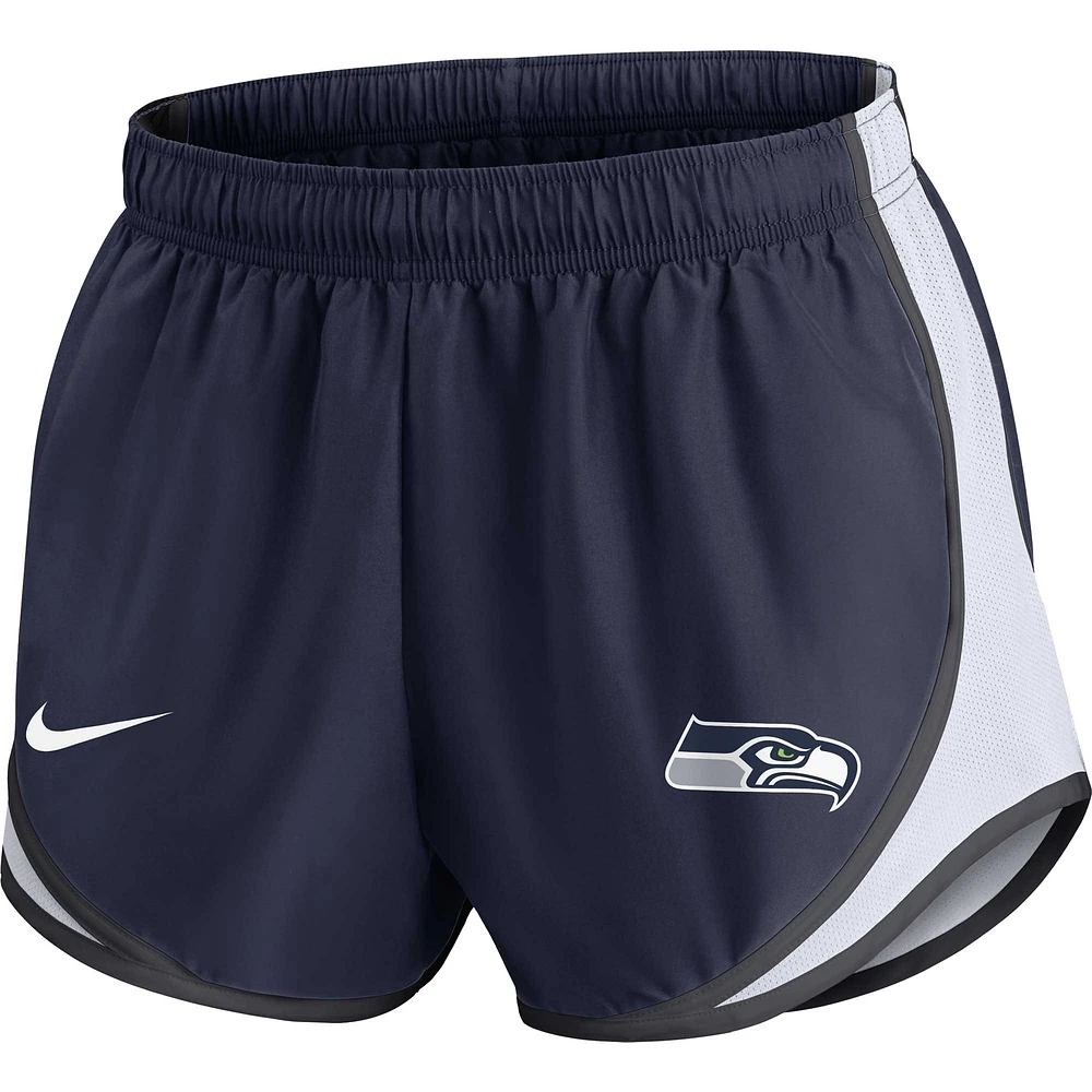 Women's Nike Navy Seattle Seahawks Performance Tempo Shorts