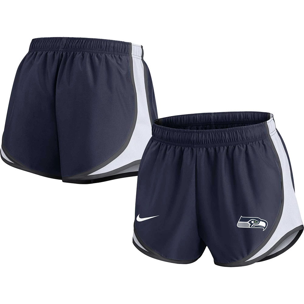 Short Nike Seattle Seahawks Performance Tempo pour femme - Bleu marine