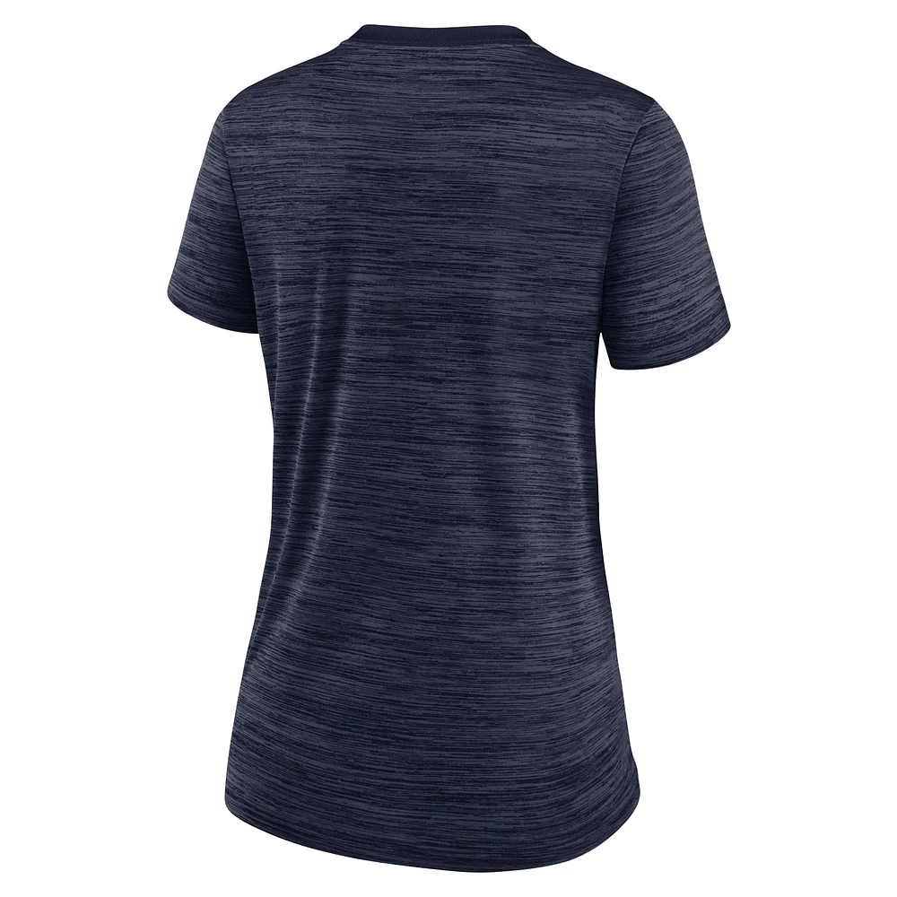 Women's Nike Navy Seattle Seahawks Sideline Velocity Performance T-Shirt