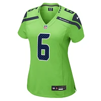 Maillot de match Nike Quandre Diggs des Seattle Seahawks pour femme, vert fluo