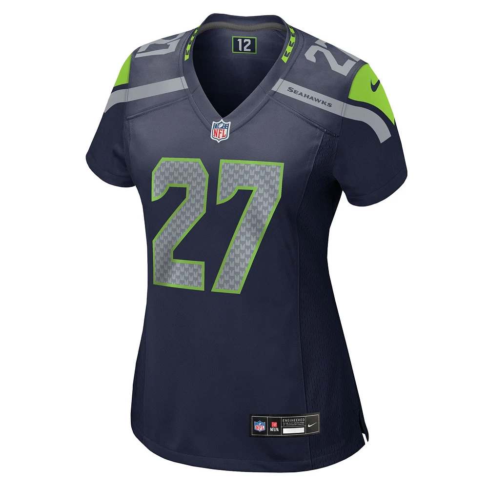 Women's Nike Riq Woolen  College Navy Seattle Seahawks Team Game Jersey