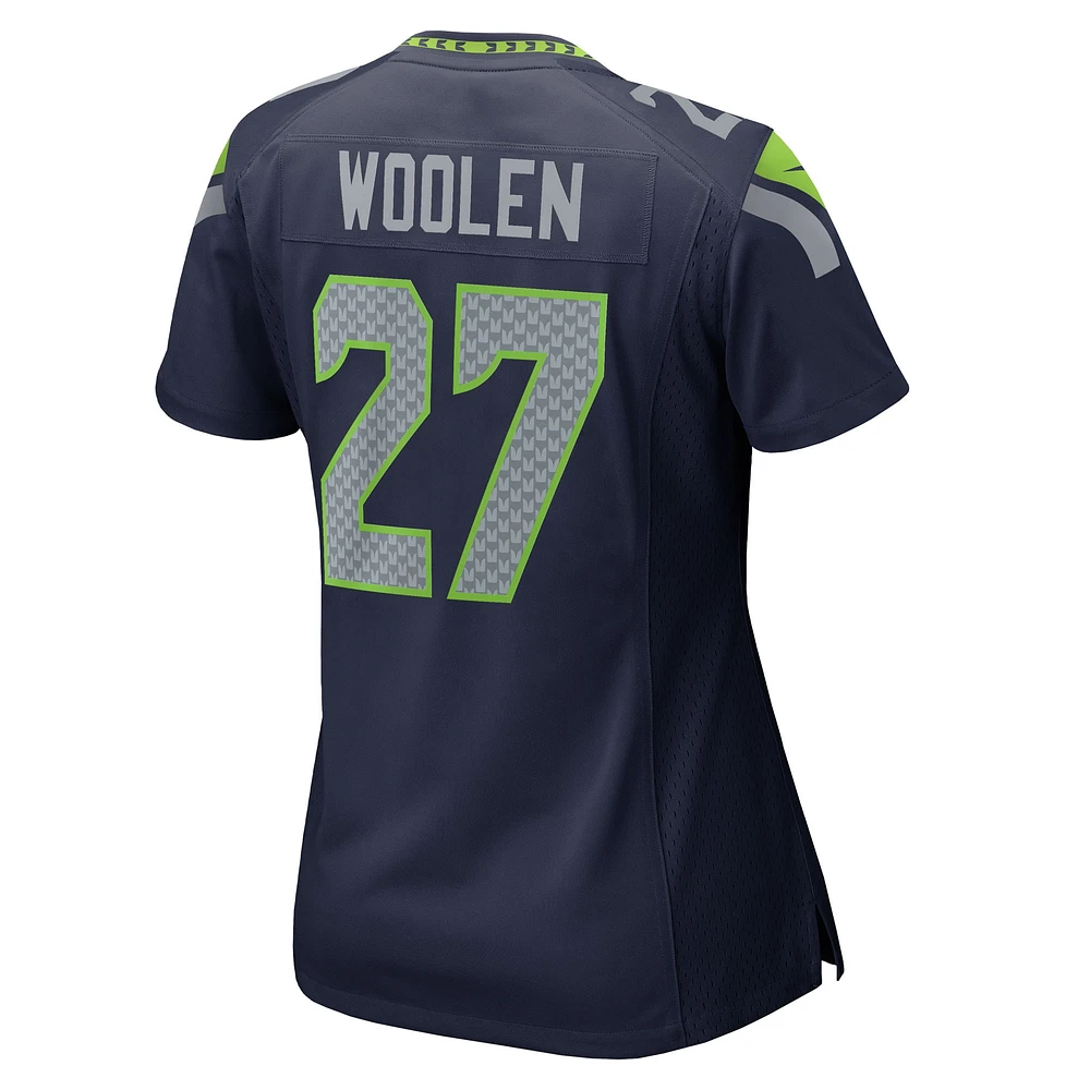 Women's Nike Riq Woolen  College Navy Seattle Seahawks Team Game Jersey