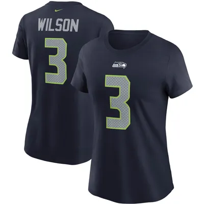 Russell Wilson Seattle Seahawks Nike Women's Name & Number T-Shirt - College Navy