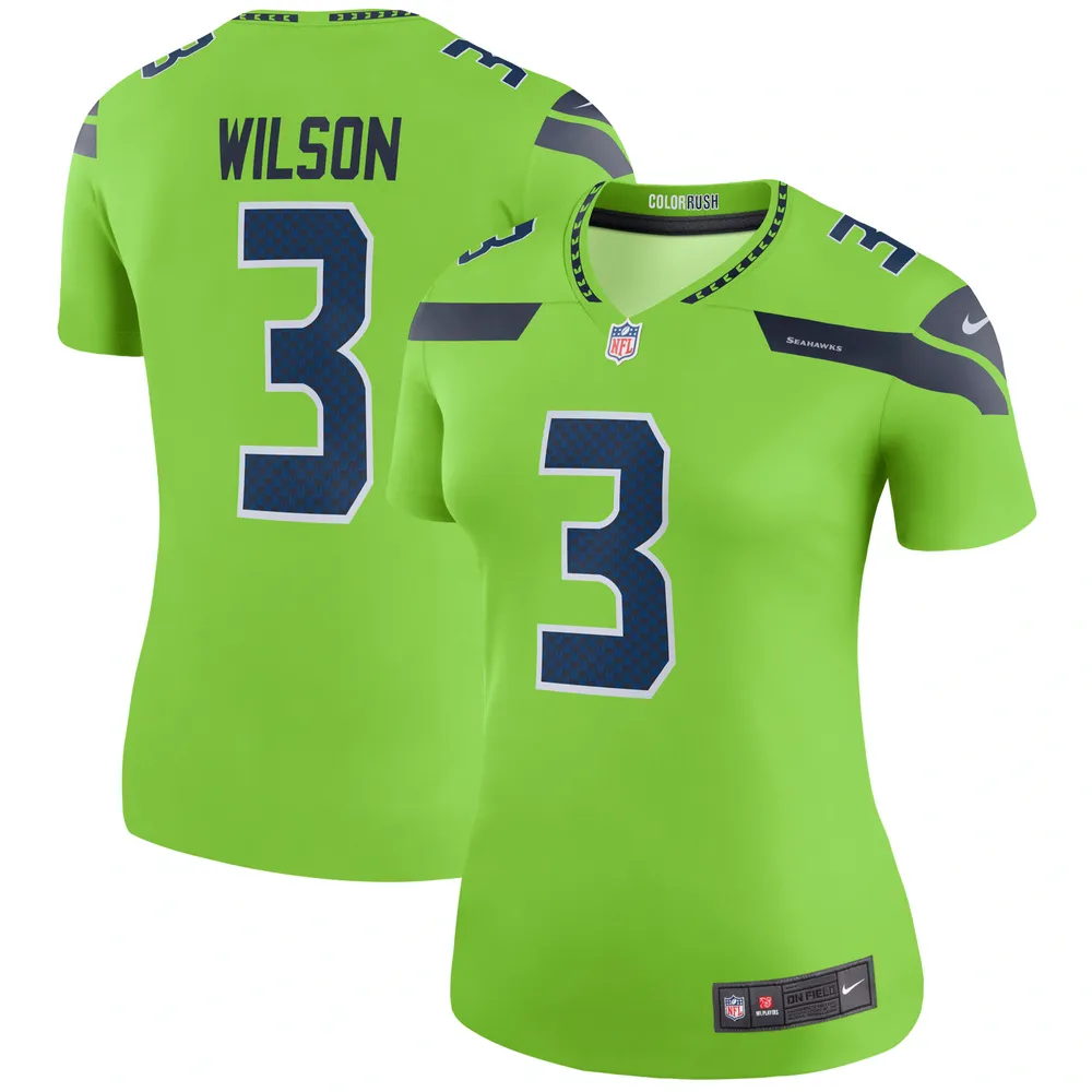 Lids Russell Wilson Seattle Seahawks Nike Women's Color Rush Legend Jersey  - Neon Green