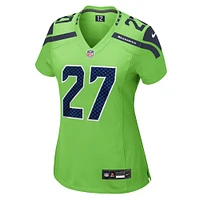 Maillot de match Nike Tariq Woolen Neon Green Seattle Seahawks pour femme