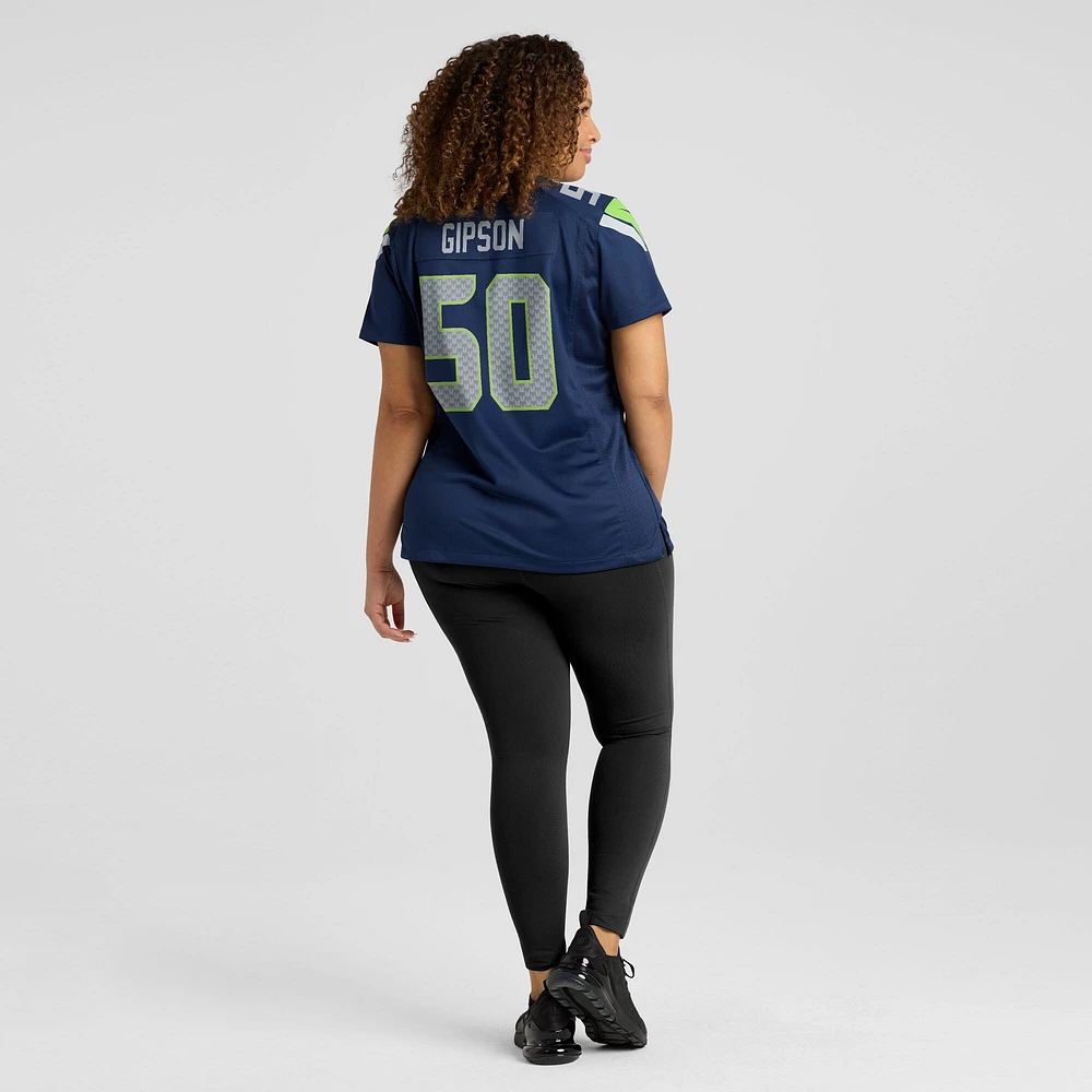 Maillot de match Nike Trevis Gipson College Navy pour femme des Seattle Seahawks