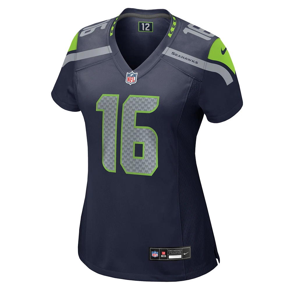 Maillot de match Nike Tyler Lockett College Navy pour femme des Seattle Seahawks