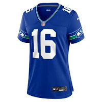 Maillot de joueur Nike Tyler Lockett Royal Seattle Seahawks pour femme