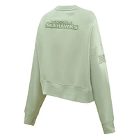 Women's Pro Standard  Light Green Seattle Seahawks Neutral Pullover Sweatshirt