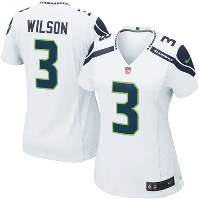 Seattle Seahawks Nike Atmosphere Jersey - Russell Wilson 3 - Grey