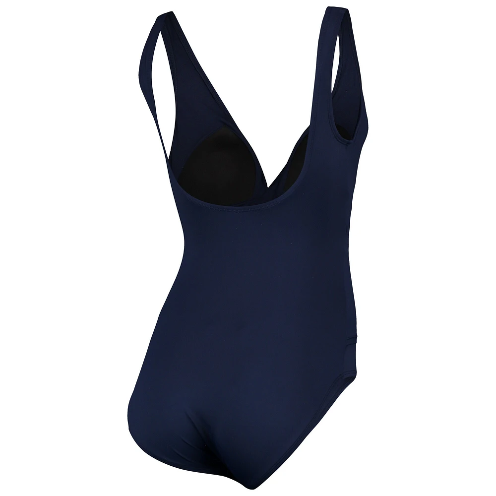 TBH SEA NAVY 16122 22 MAILLOT DE BAIN UNE PIÈCE WRAP CLARA PERLÉ FEMME LADBATSUT