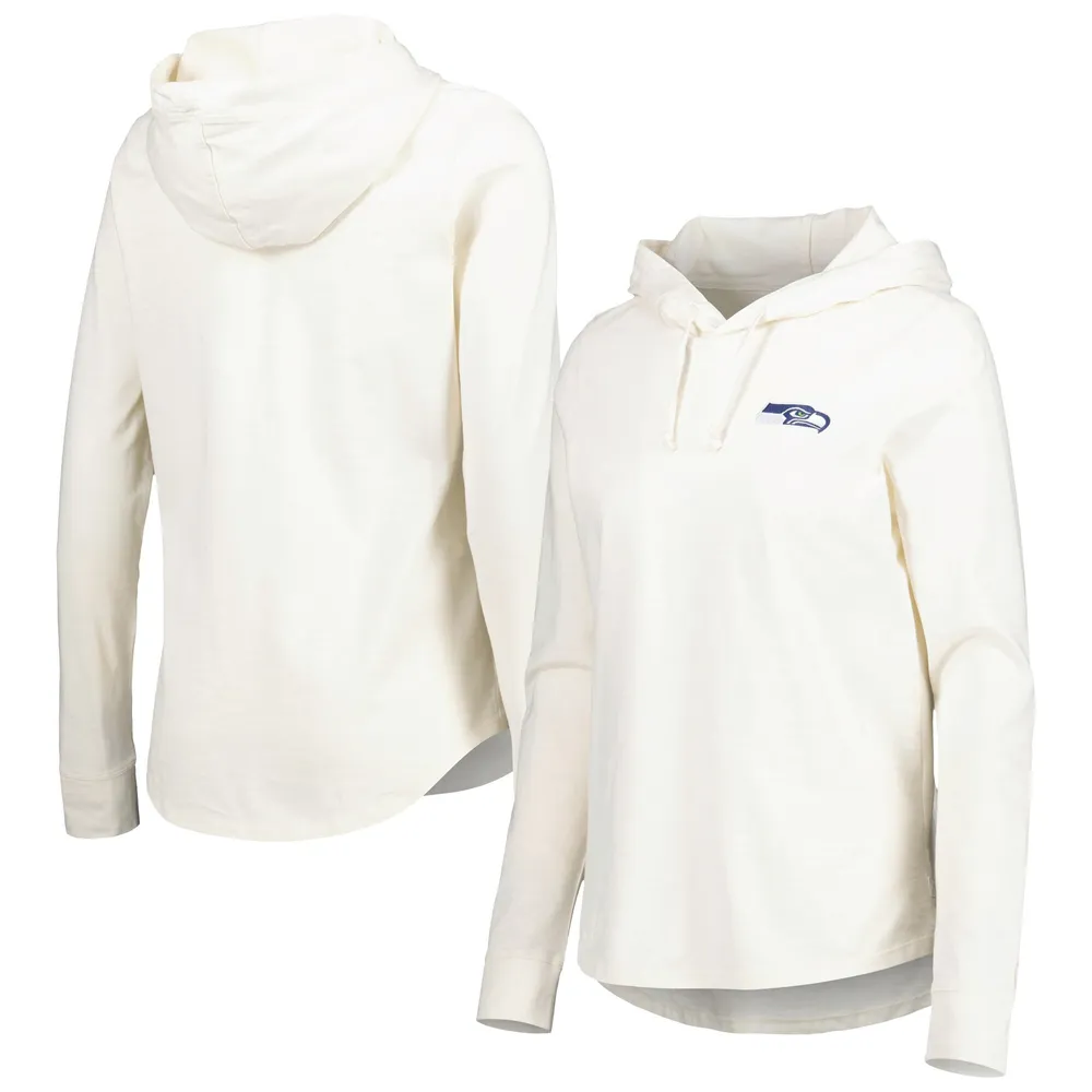 Women's Tommy Hilfiger Cream Seattle Seahawks Zoey Raglan Pullover  Sweatshirt & Pants Tri-Blend Lounge Set