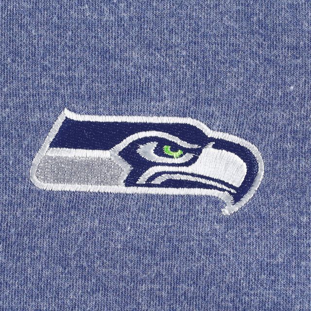 Sweat-shirt à fermeture éclair pour femmes Tommy Bahama Heathered College Navy Seattle Seahawks Sport Sun Fade