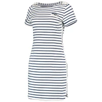 Women's Tommy Bahama White Seattle Seahawks Tri-Blend Jovanna Striped Dress