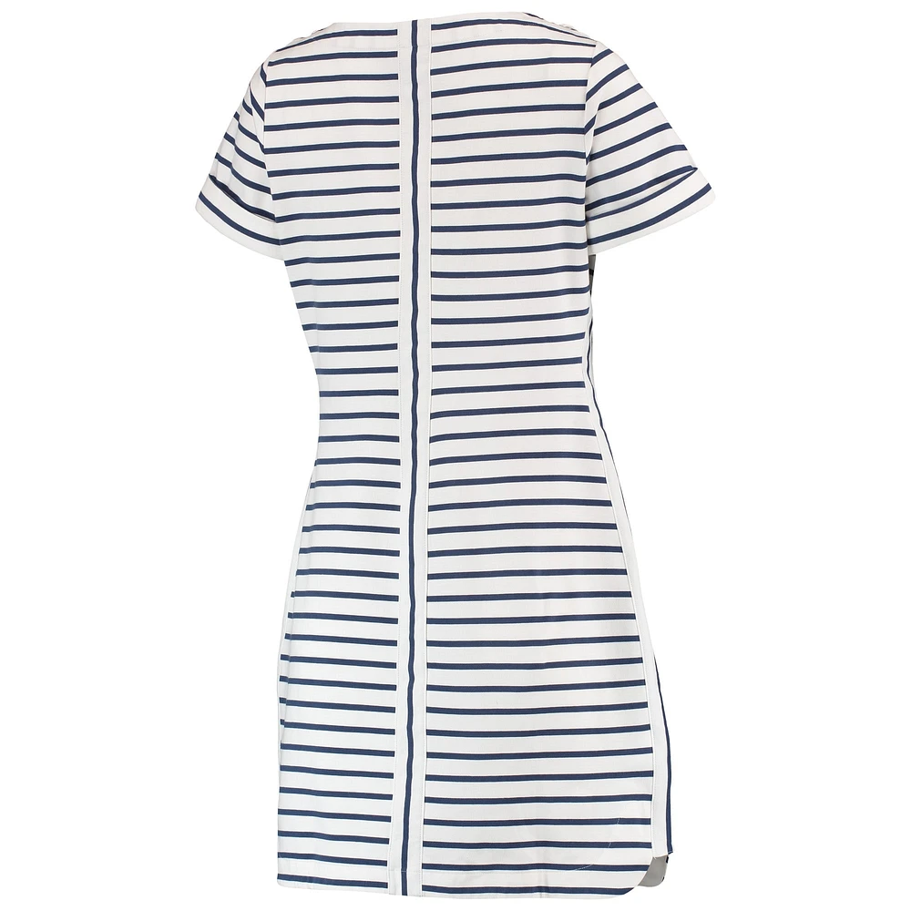 Women's Tommy Bahama White Seattle Seahawks Tri-Blend Jovanna Striped Dress