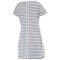 Women's Tommy Bahama White Seattle Seahawks Tri-Blend Jovanna Striped Dress