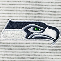 Haut à enfiler demi-zippé Vineyard Vines Seattle Seahawks Sankaty Shep gris chiné pour femme