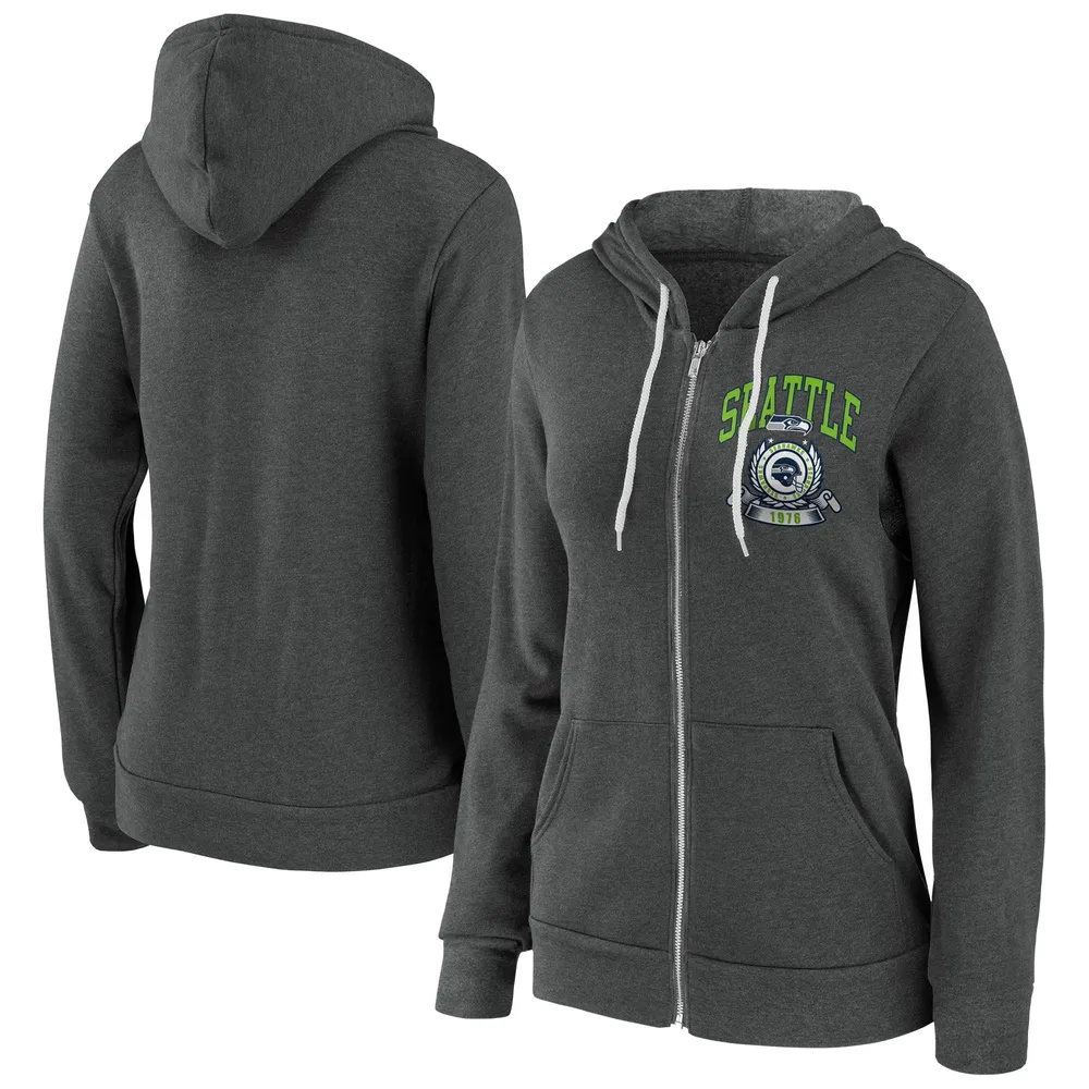 Seattle Seahawks WEAR by Erin Andrews Women's Full-Zip Hoodie - Heathered  Gray