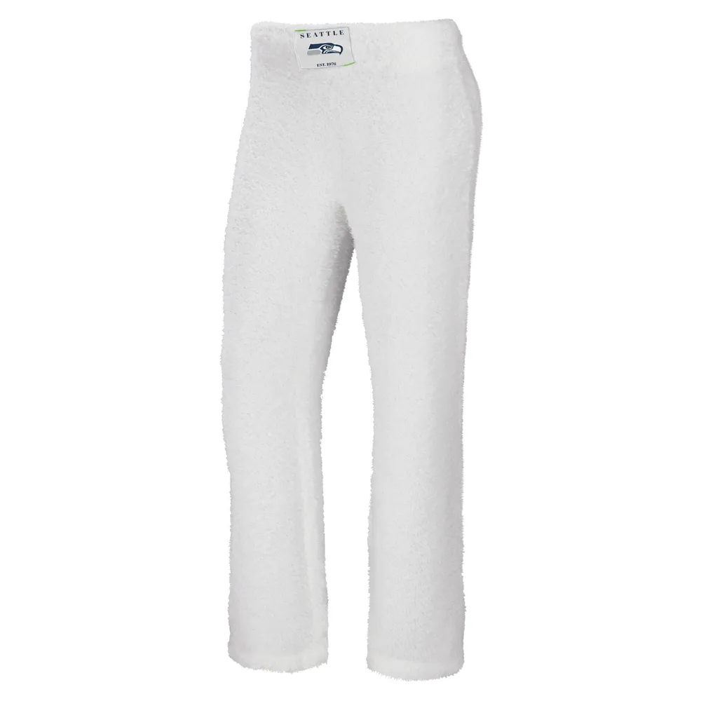 WEAR by Erin Andrews Crème Seattle Seahawks Ensemble débardeur et pantalon confortable à encolure dégagée grande taille pour femmes