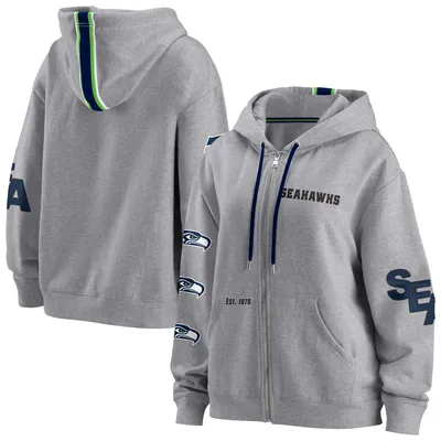 Seattle Seahawks WEAR by Erin Andrews Women's Full-Zip Hoodie - Gray