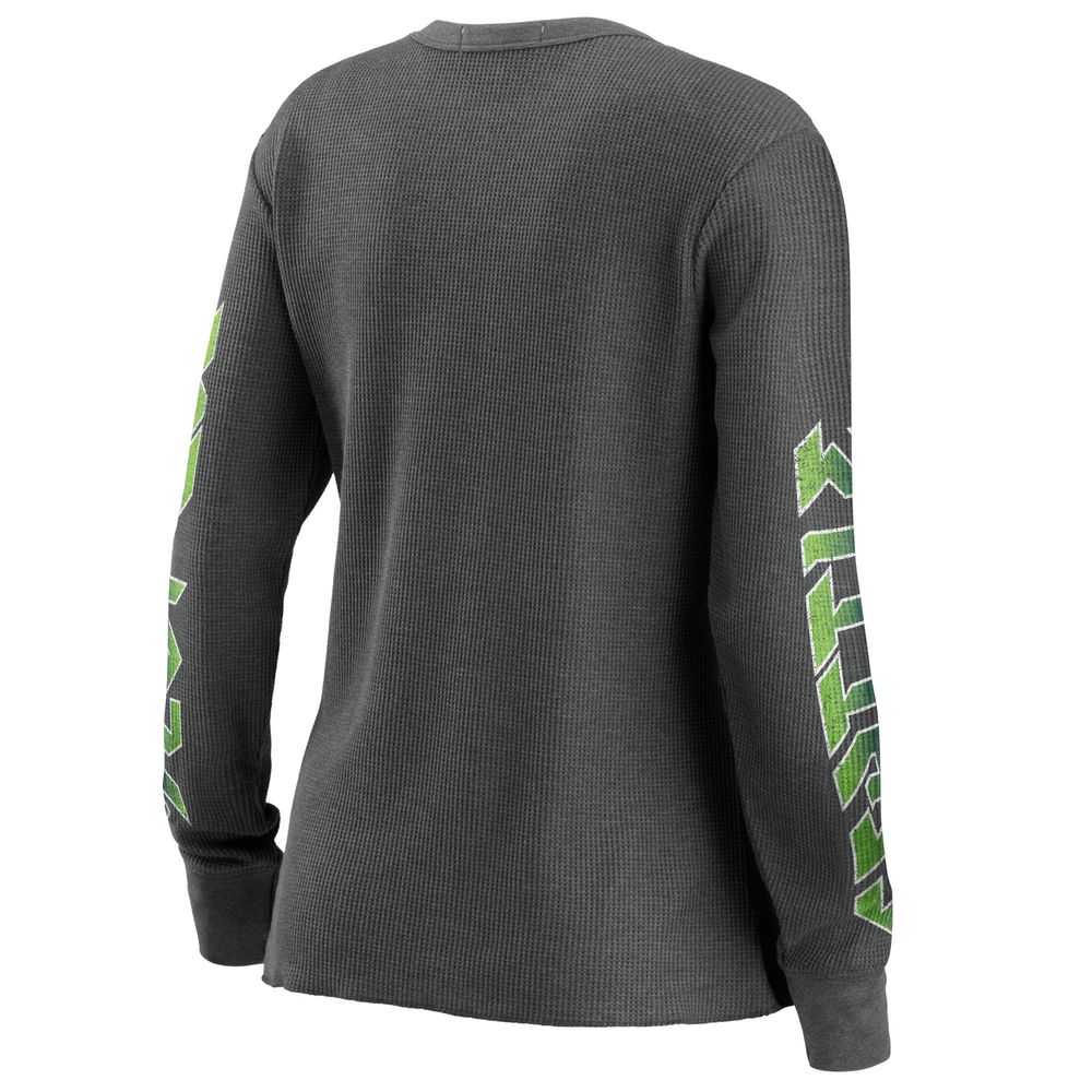 Women's WEAR by Erin Andrews Gray Seattle Seahawks - Long Sleeve Thermal Top