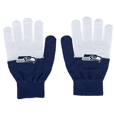 Women's WEAR by Erin Andrews Seattle Seahawks Color-Block Gloves