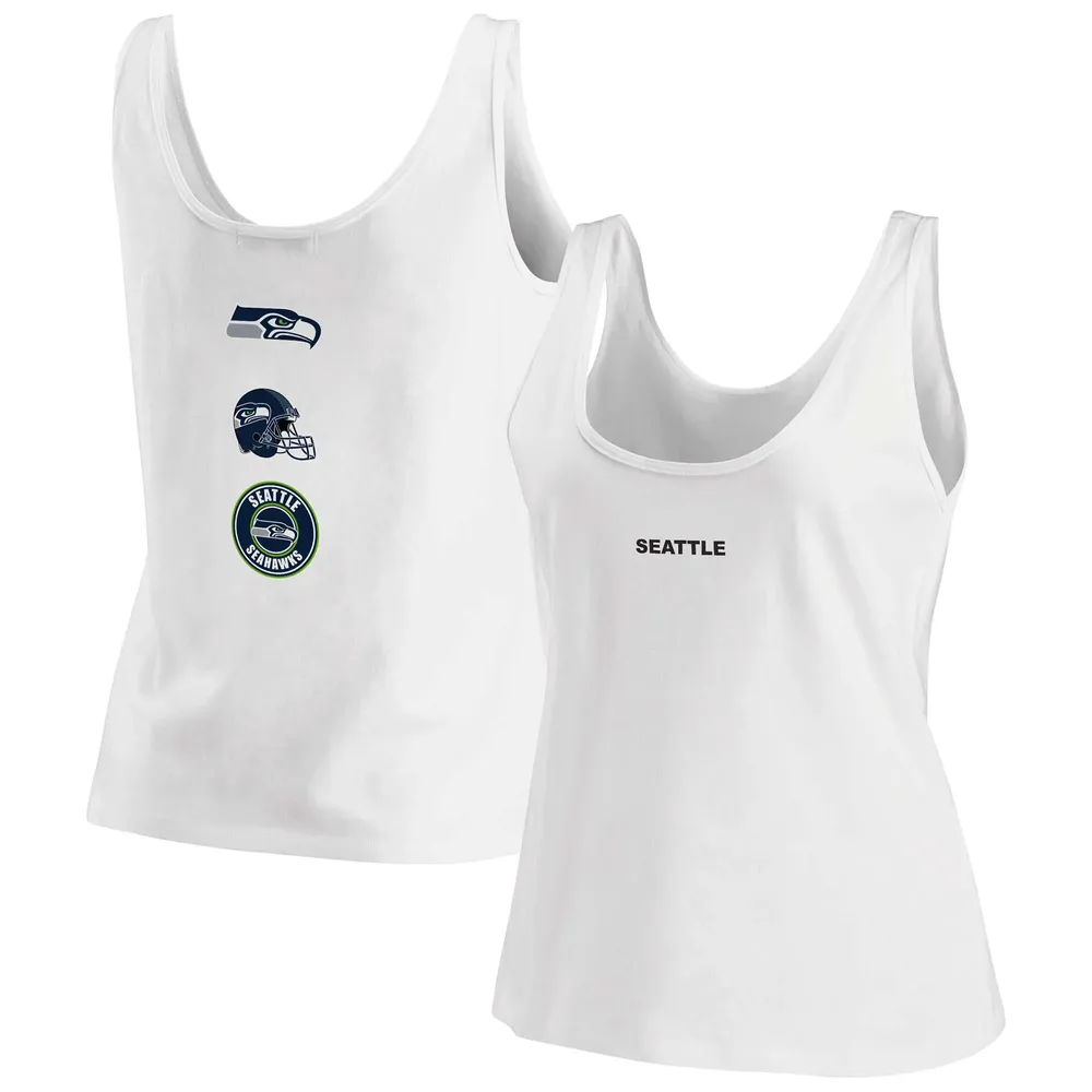 Women's Wear by Erin Andrews White Seattle Seahawks Crop T-Shirt