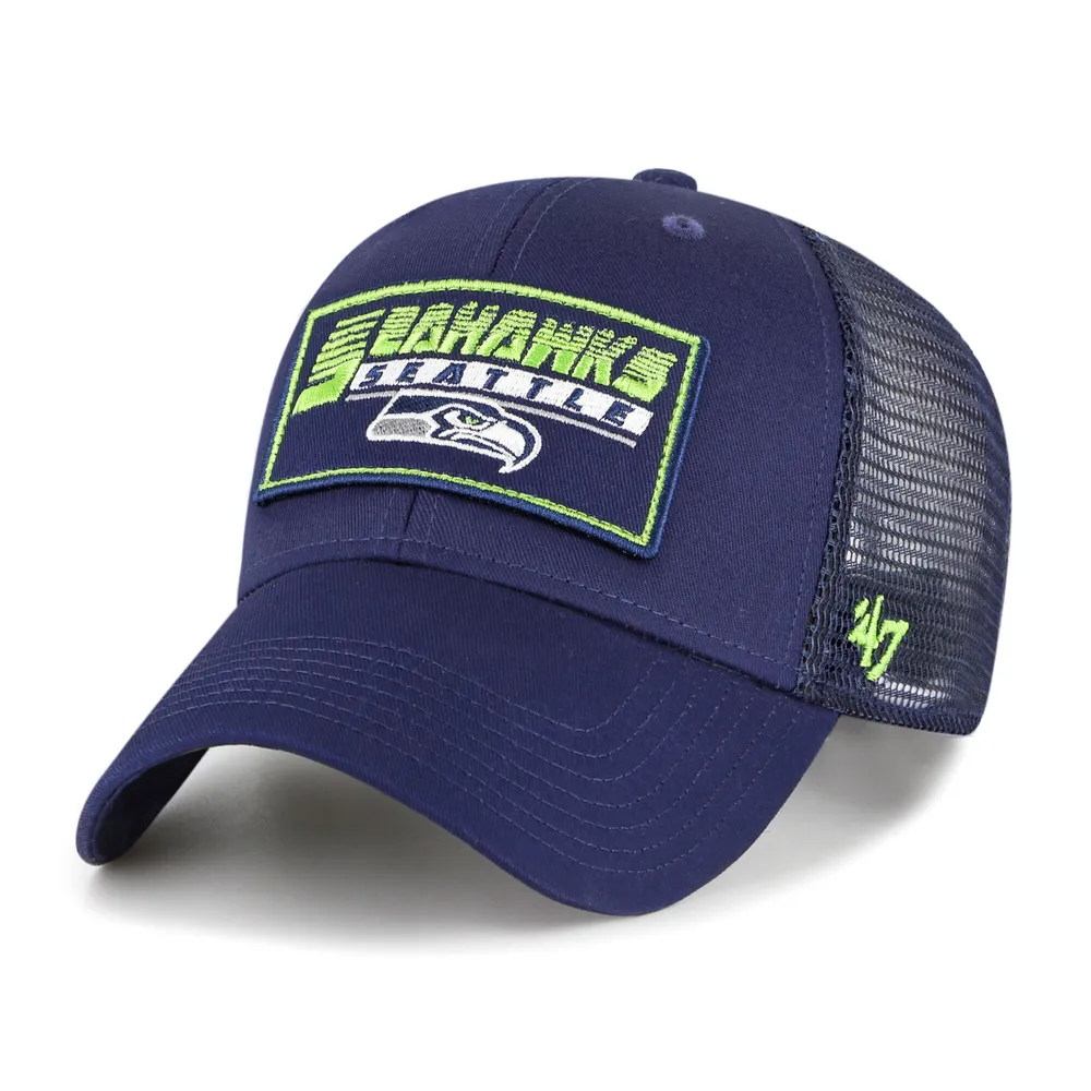 Casquette réglable pour jeune '47 College Navy Seattle Seahawks Levee MVP Trucker