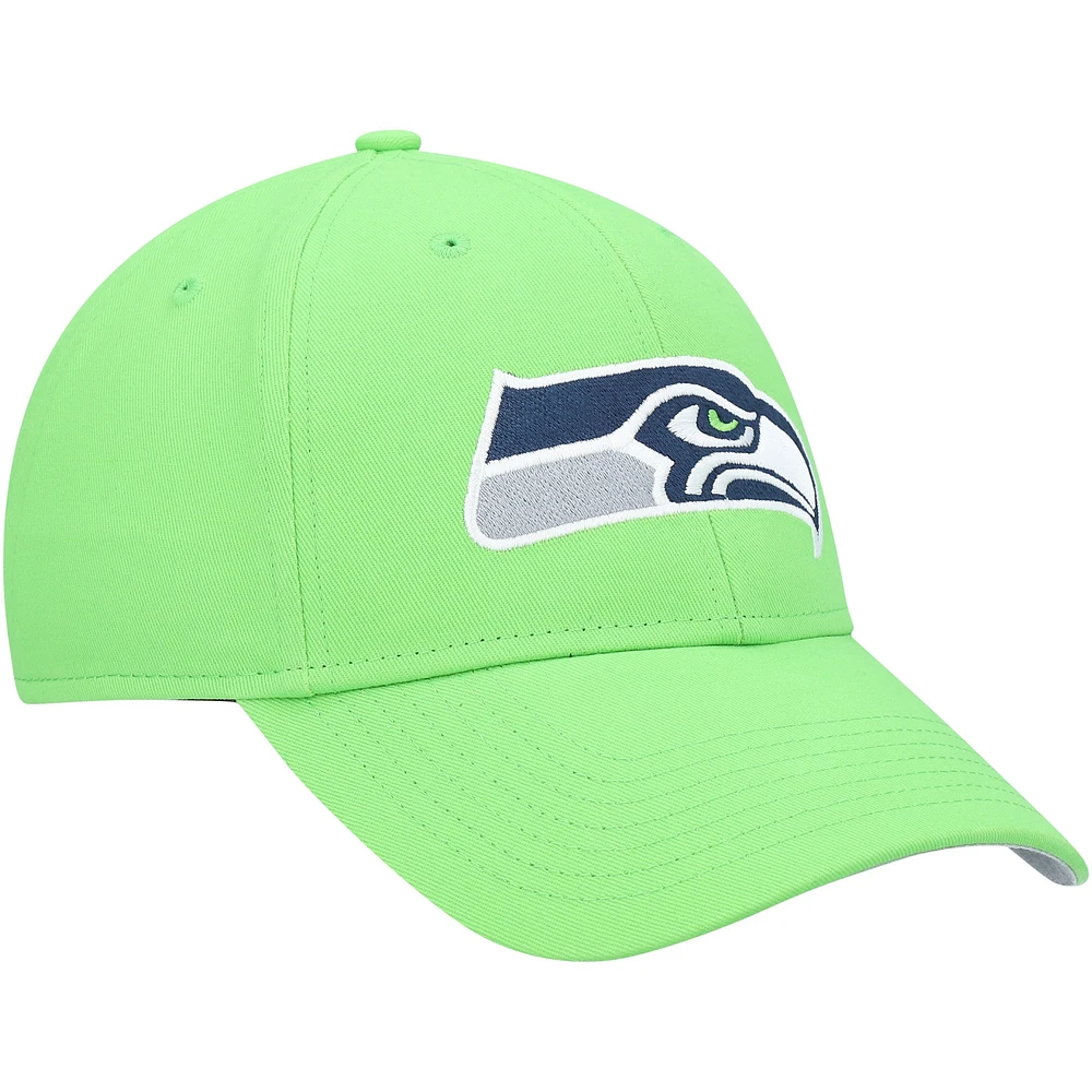 Casquette ajustable MVP secondaire des Seahawks de Seattle '47 vert fluo pour jeune