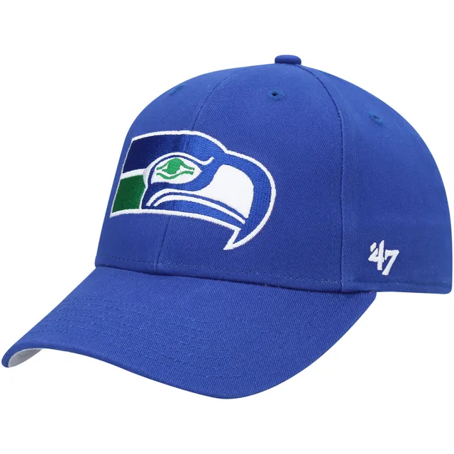 '47 Men's Seattle Seahawks Clean Up Throwback Royal Adjustable Hat