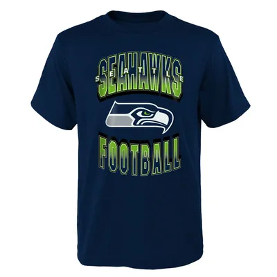 Men's THE GREAT PNW Royal Seattle Seahawks Upper Left T-Shirt