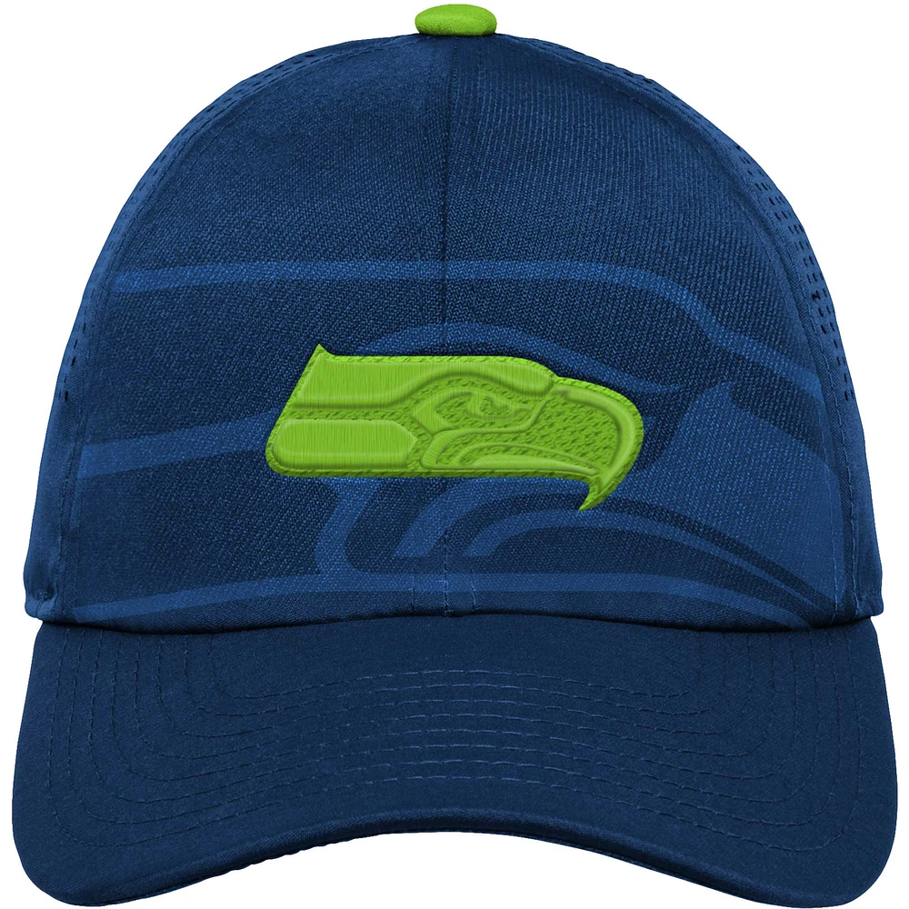 Casquette ajustable pour jeunes Seattle Seahawks Tailgate Navy College