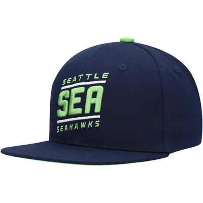 Seattle Seahawks Youth Team Code Adjustable Snapback Hat - College Navy