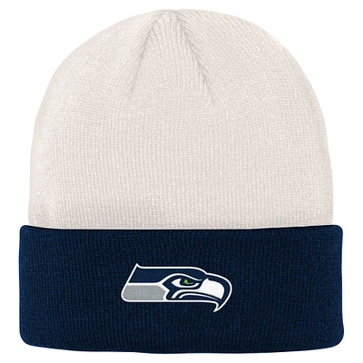 OST SEA CREAM NAVY NFL JEUNESSE BONE CUFF KNIT HATYTHNIT