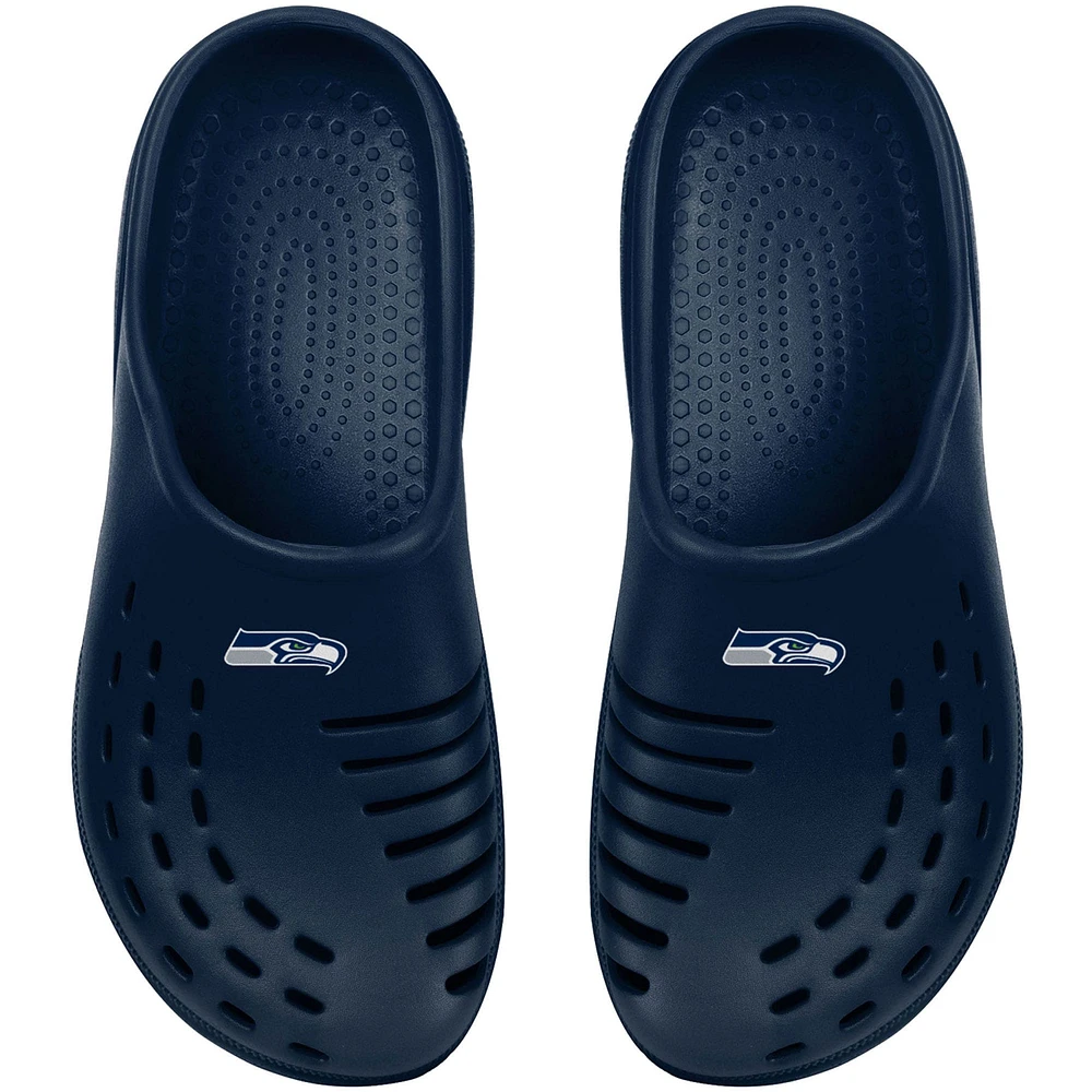 Youth FOCO College Navy Seattle Seahawks Sunny Day Clogs