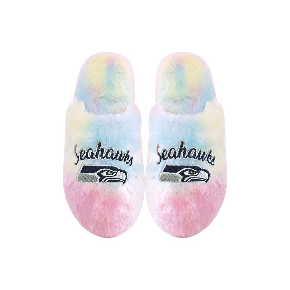 Chaussons à inscription arc-en-ciel FOCO Seattle Seahawks pour jeune