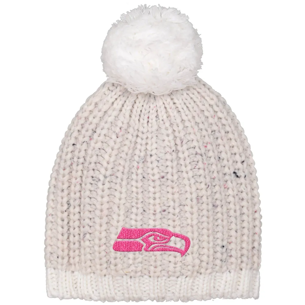 Lids Las Vegas Raiders New Era Girls Youth Frost Knit Beanie with Pom -  Cream