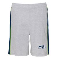 Youth Heathered Gray Seattle Seahawks Wingback French Terry - Shorts