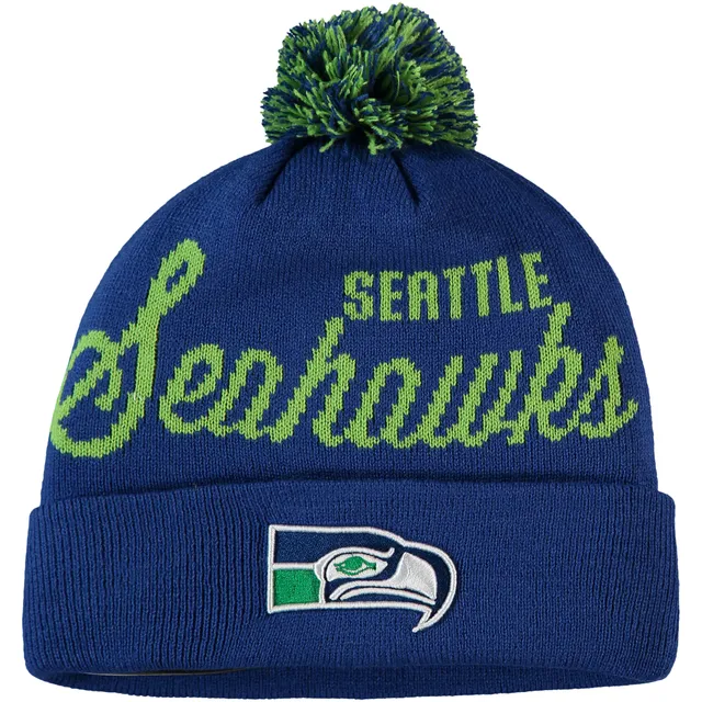 Fanatics Branded Heather Gray Seattle Seahawks Cuffed Knit Hat with Pom