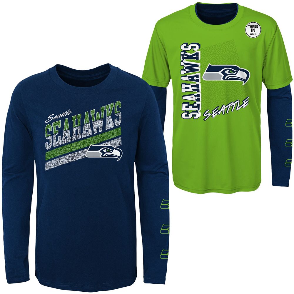 Outerstuff Youth Neon Green/College Navy Seattle Seahawks For the Love of  Game - T-Shirt Combo Set | Bramalea City Centre