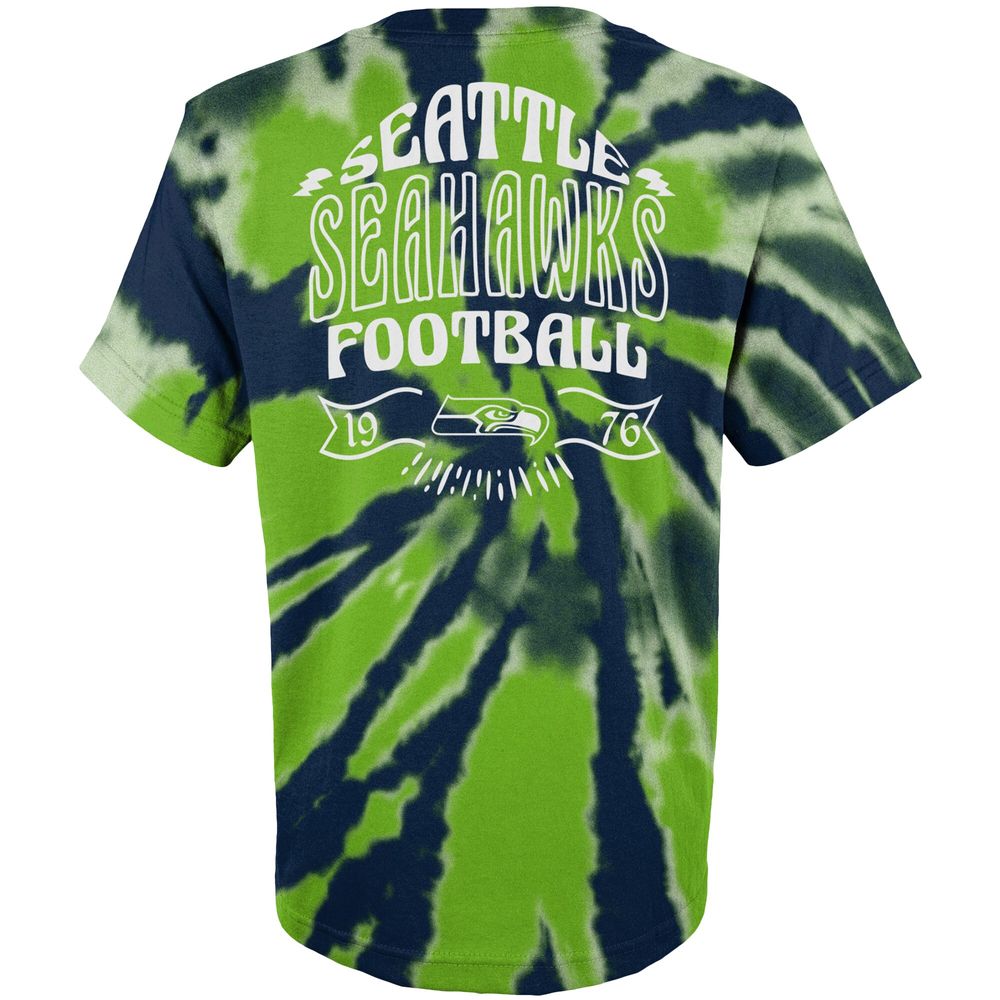 Lids Seattle Seahawks Youth Team Tie-Dye T-Shirt - College Navy