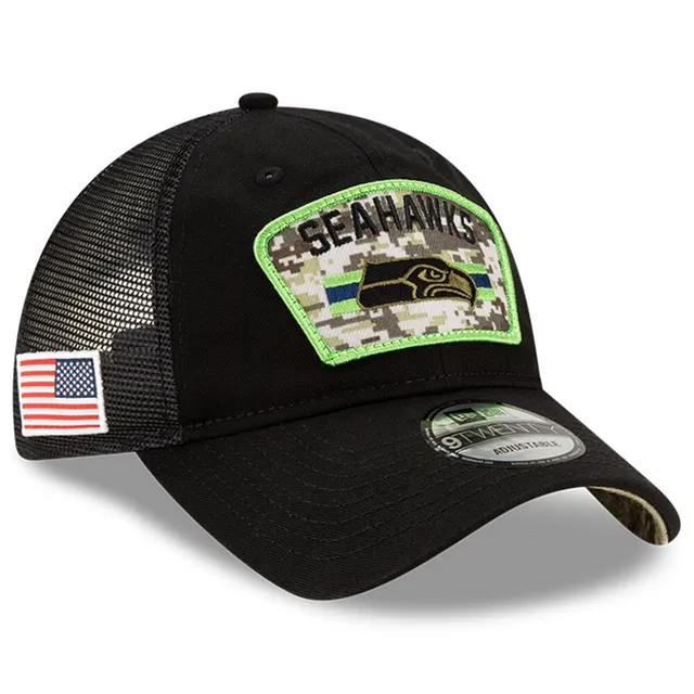 Seattle Seahawks 2023 Salute to Service Camo 9FIFTY Snapback Hat, NFL by New Era