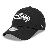 Casquette ajustable New Era noire Seattle Seahawks Main B-Dub 9FORTY pour jeunes