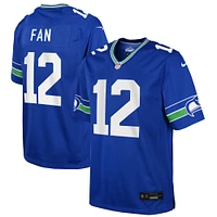 Maillot de match Nike 12s Royal Seattle Seahawks pour jeunes