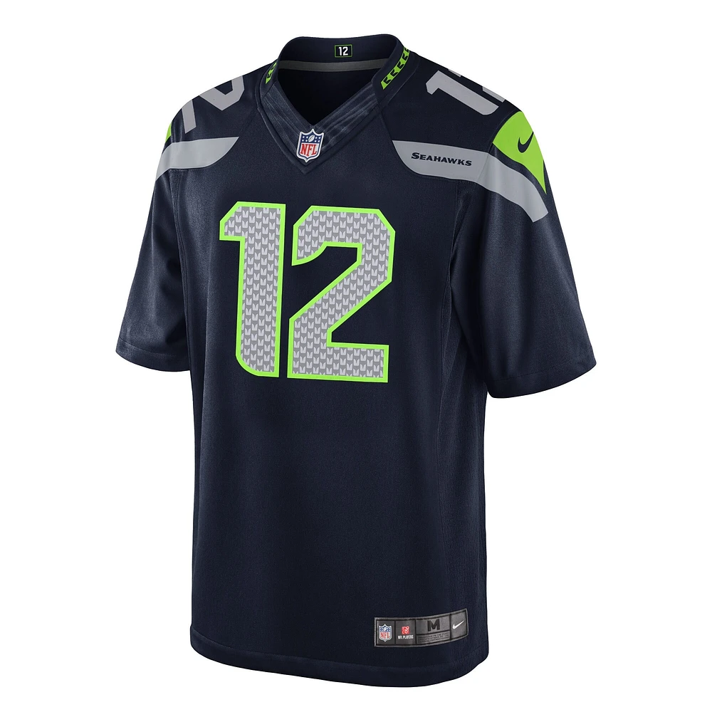 Maillot Nike 12e Fan College Navy pour jeune des Seattle Seahawks