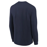 Youth Nike College Navy Seattle Seahawks Icon - Long Sleeve T-Shirt