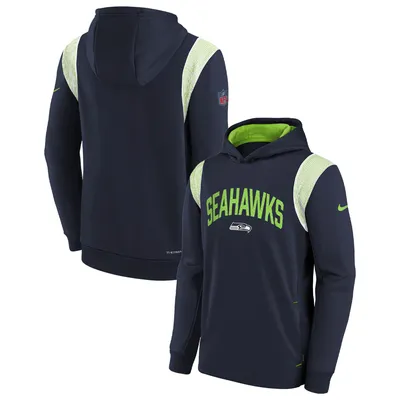 Men's Fanatics Branded College Navy Seattle Seahawks Extra Point Pullover  Hoodie