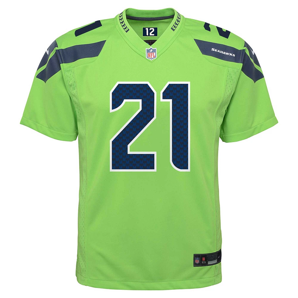 Youth Nike Devon Witherspoon Neon Green Seattle Seahawks Alternate Game Jersey